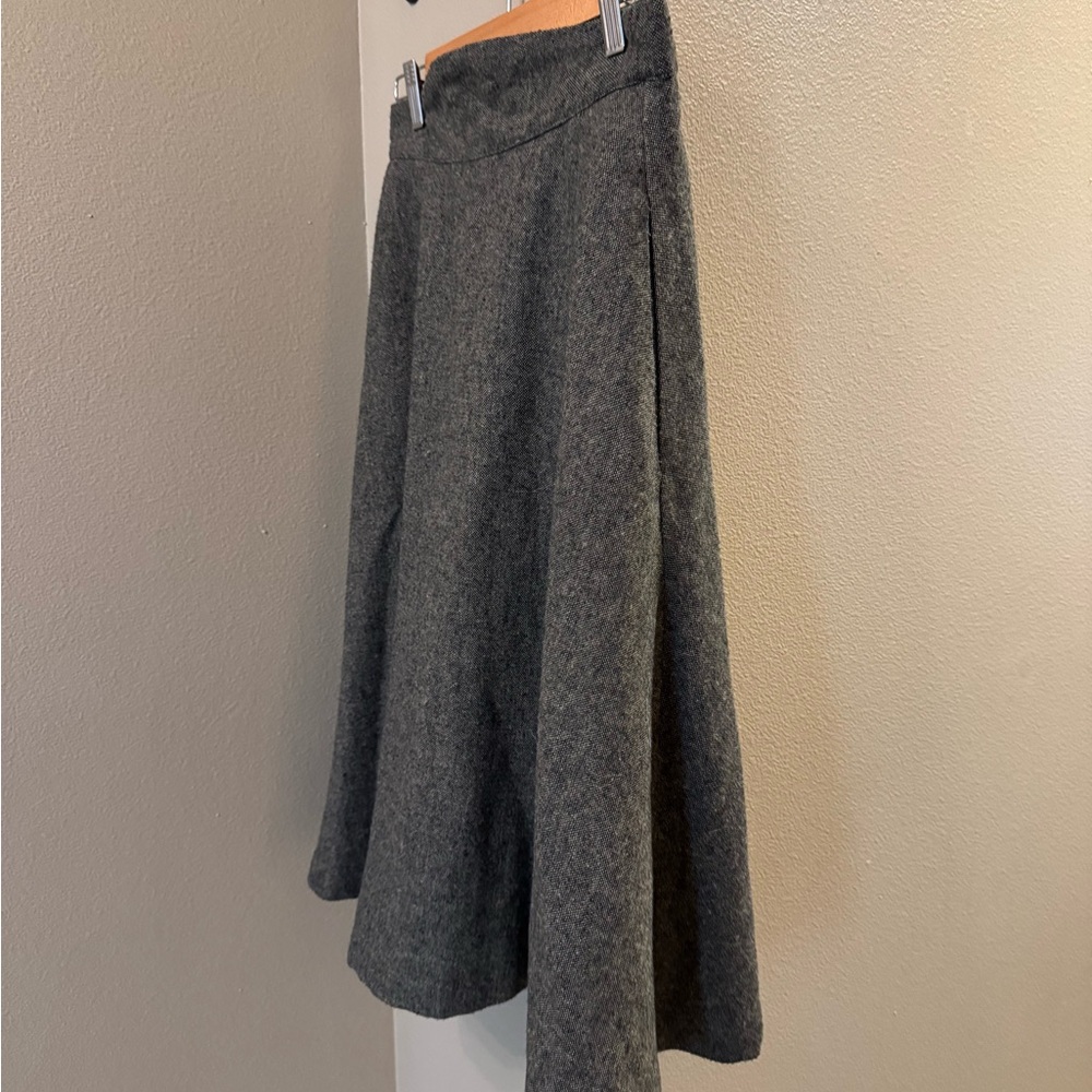 Modcloth Gray Midi Skirt